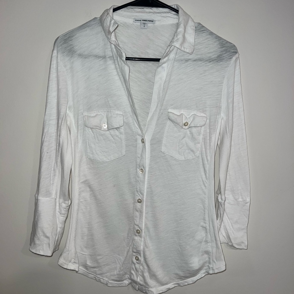 James Perse Classic White Shirt